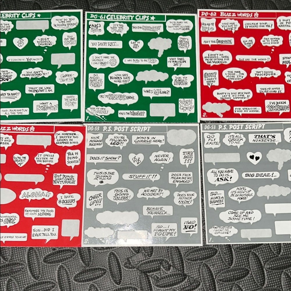 [FREE] Comic Speech Bubble Stickers Set